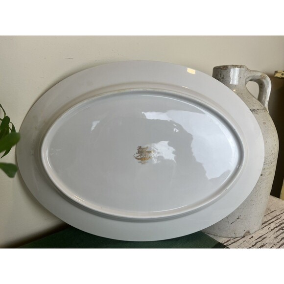 Royal Gallery 6283 Holly Dinner Plate Main Dish Christmas Thanksgiving 14" x 10” - Picture 6 of 6